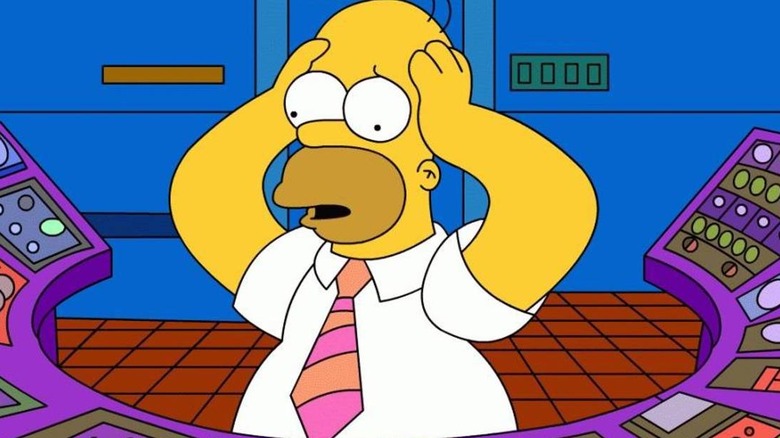 Homer Simpson concerned