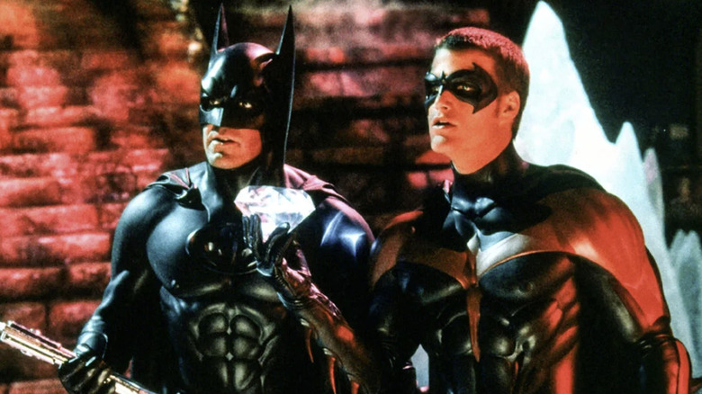 The Dynamic Duo prepare to take on Mr. Freeze in "Batman and Robin" (1997)