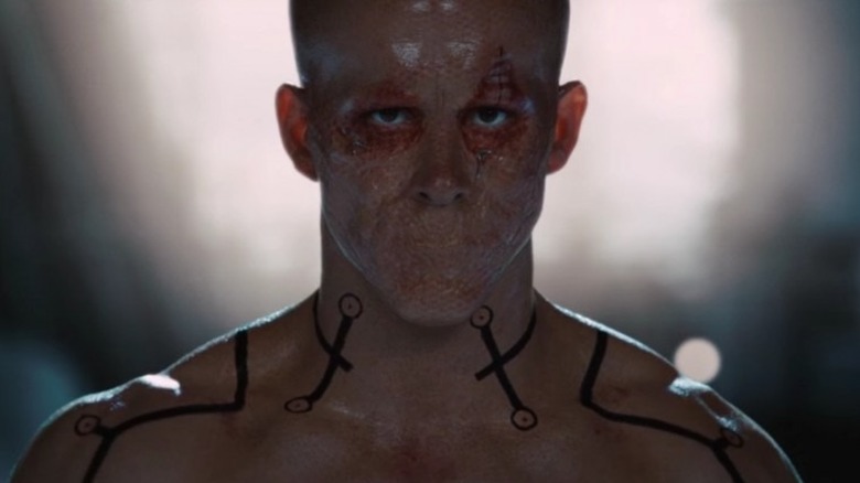 A mouthless Wade Wilson in "X-Men Origins: Wolverine" (2009)