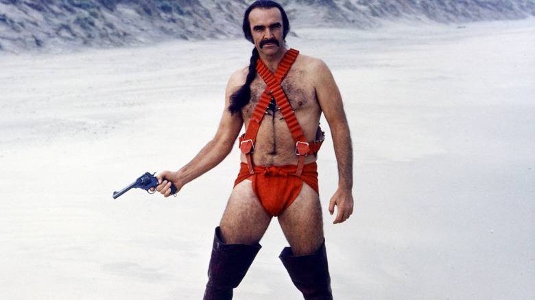 Zed wears his red diaper in "Zardoz" (1974)
