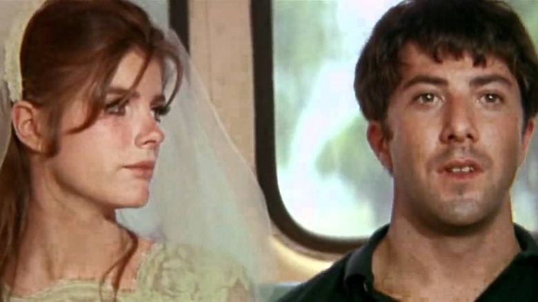 Elaine looks at Benjamin in The Graduate (1967)