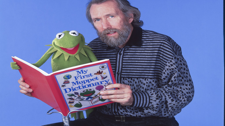 Jim Henson reading with Kermit the Frog