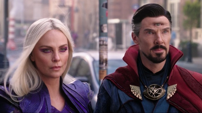 Clea and Doctor Strange on street