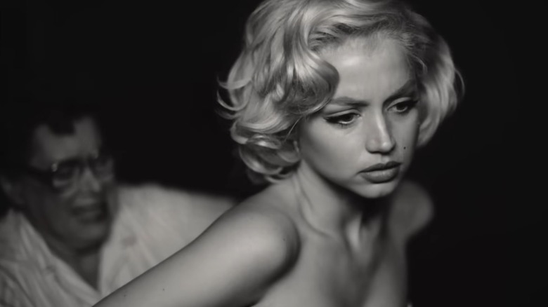 Ana de Armas' Marilyn Monroe looking sad