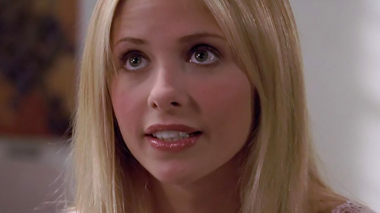 Buffy Summers wearing pink lipstick