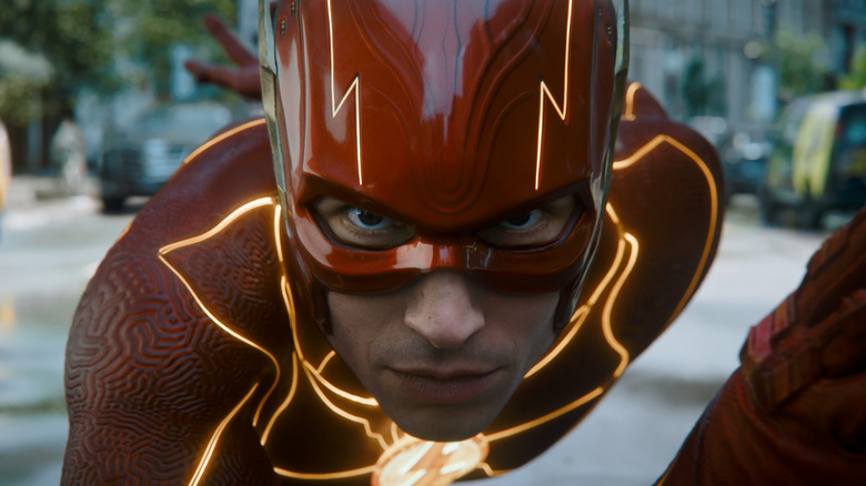 The Flash looks up