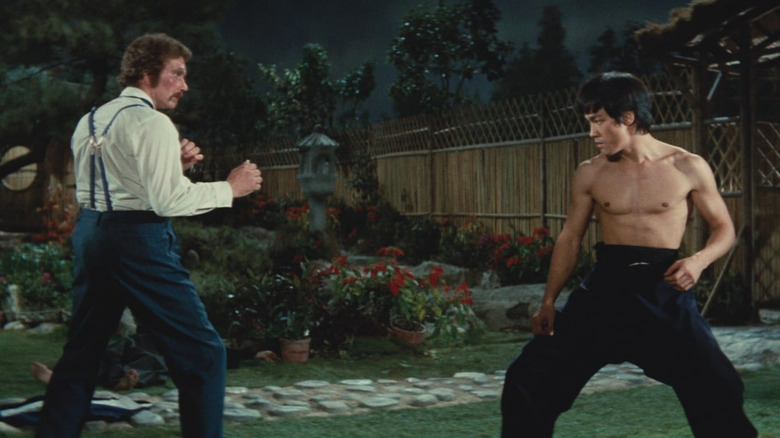 Bruce Lee and Robert Baker in Fist of Fury