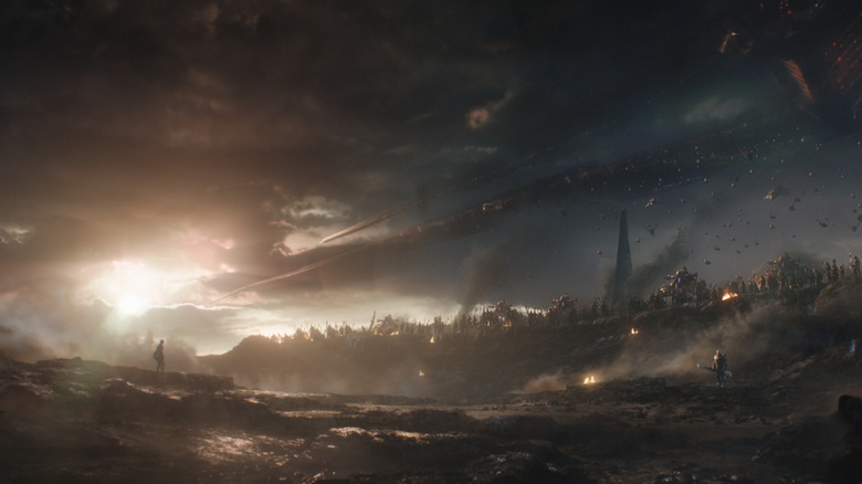 Captain America stands against Thanos' army in "Avengers: Endgame" (2019)