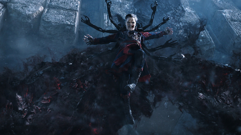 Undead Doctor Strange calls upon dark powers in "Doctor Strange in the Multiverse of Madness" (2022)