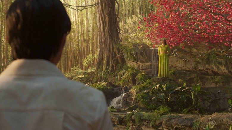 Wenwu first spies Ying Li in "Shang-Chi and the Legend of the Ten Rings" (2021)