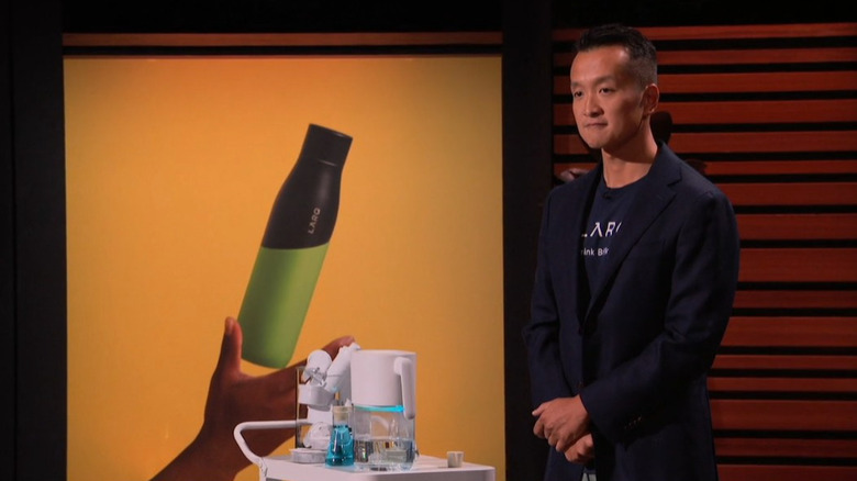 LARQ founder pitching on Shark Tank