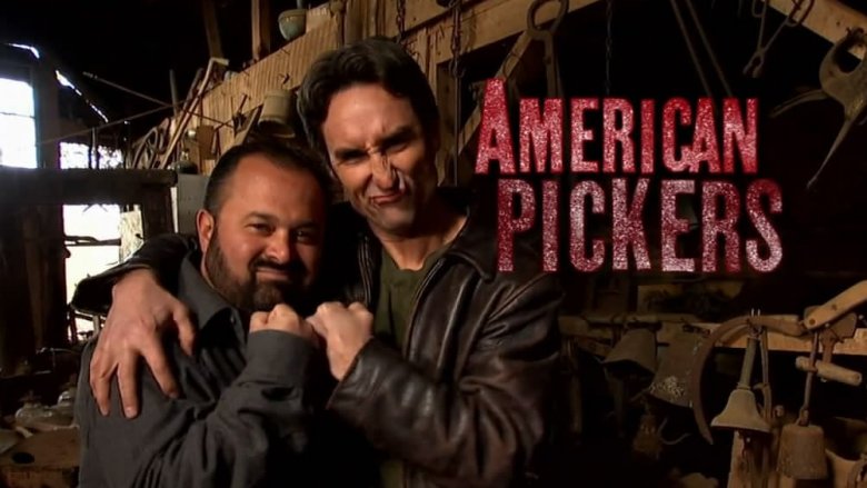 Frank Fitz and Mike Wolfe in American Pickers