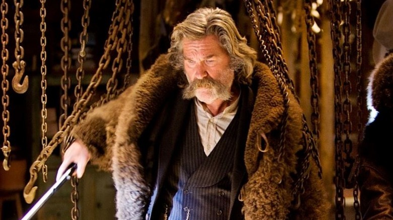 Kurt Russell breaking an antique guitar in The Hateful Eight