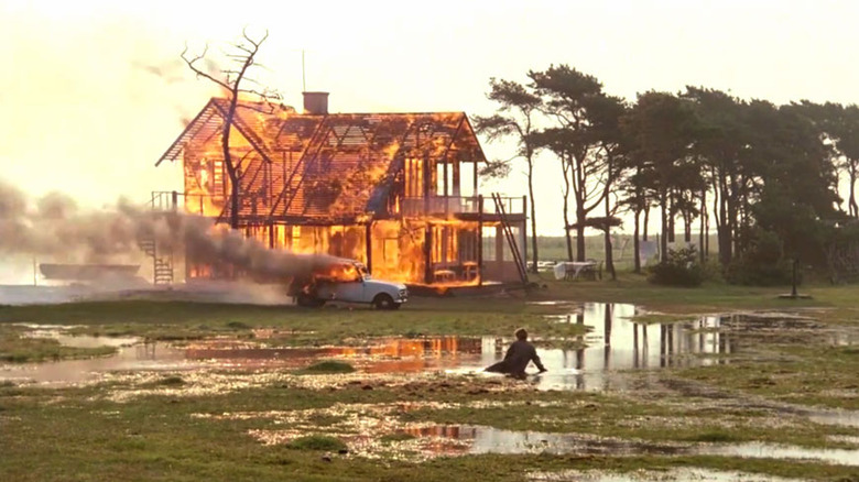 A house burns in The Sacrifice