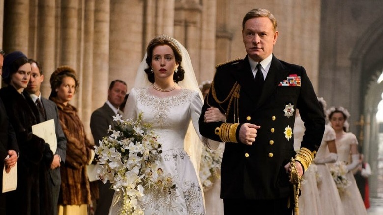 The wedding of Queen Elizabeth II recreated on The Crown