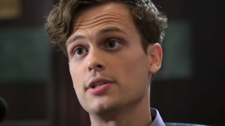 Matthew Gray Gubler talking on Criminal Minds 