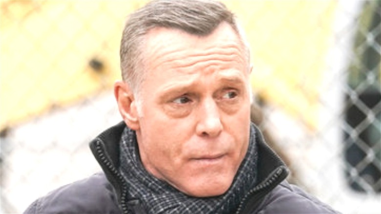 Jason Beghe wearing winter coat