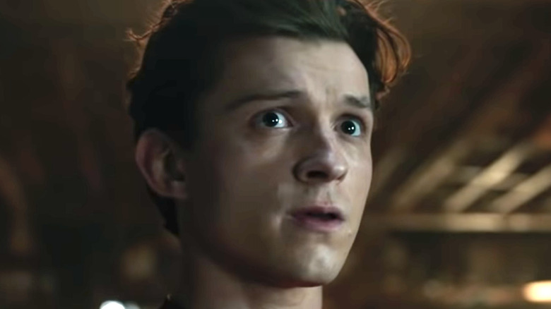 Tom Holland's Spider-Man shocked reaction