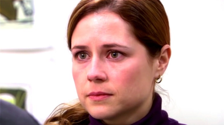Pam crying at her art show