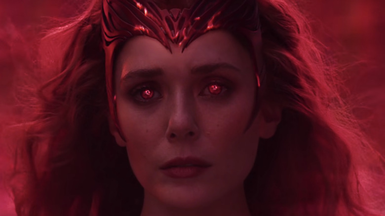 Wanda as the Scarlet Witch in WandaVision