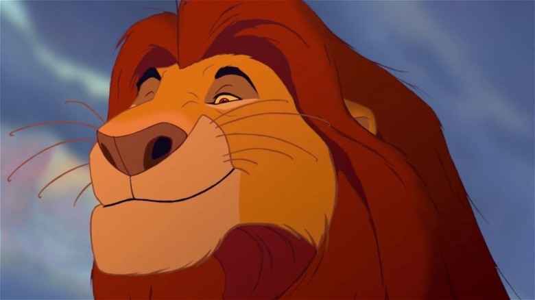 Mufasa smiling