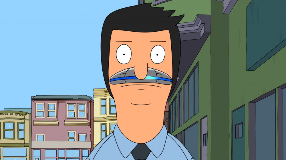 Bob Belcher with Robo-Stache on Bob's Burgers