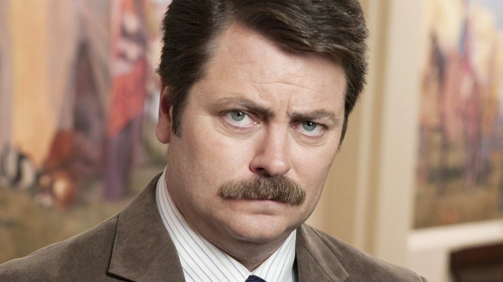 Nick Offerman as Ron Swanson on Parks and Recreation