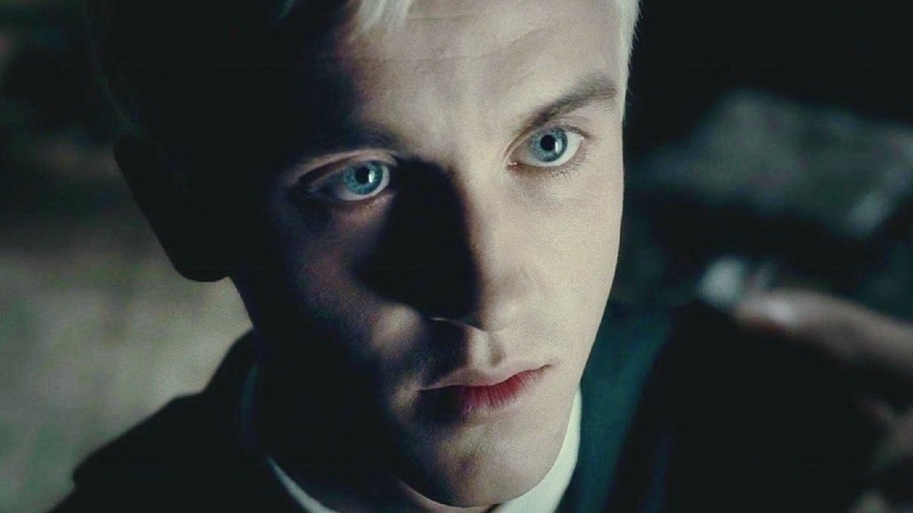 Draco Malfoy looking up