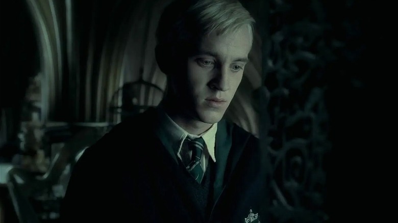 Draco Malfoy looking down in Half-Blood Prince