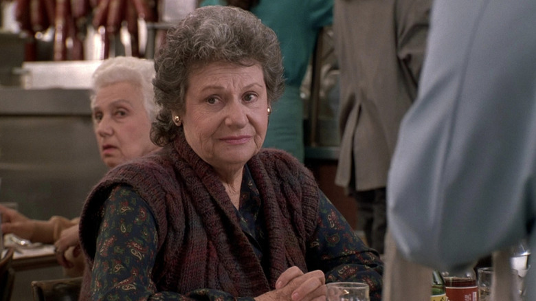 Estelle Reiner looks longingly off to side