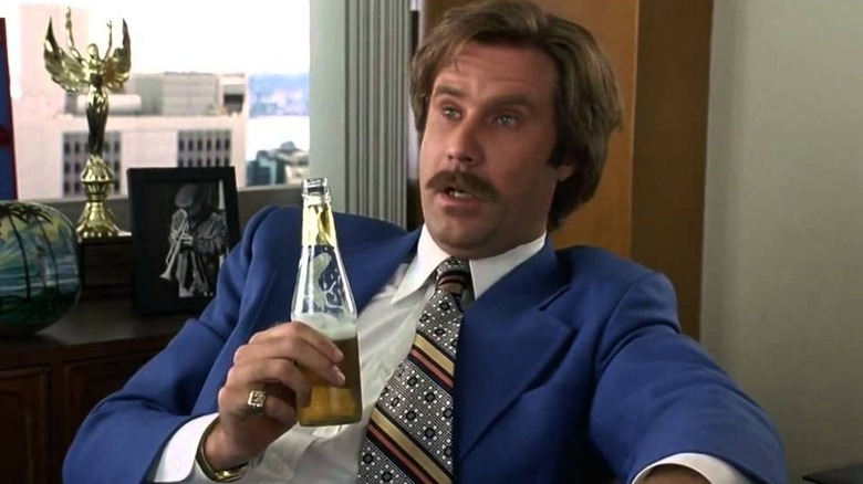 Will Ferrell holds beer