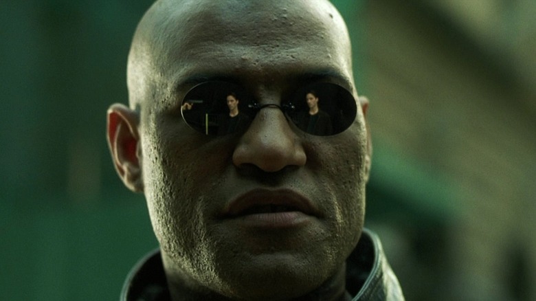 Morpheus looks at Neo