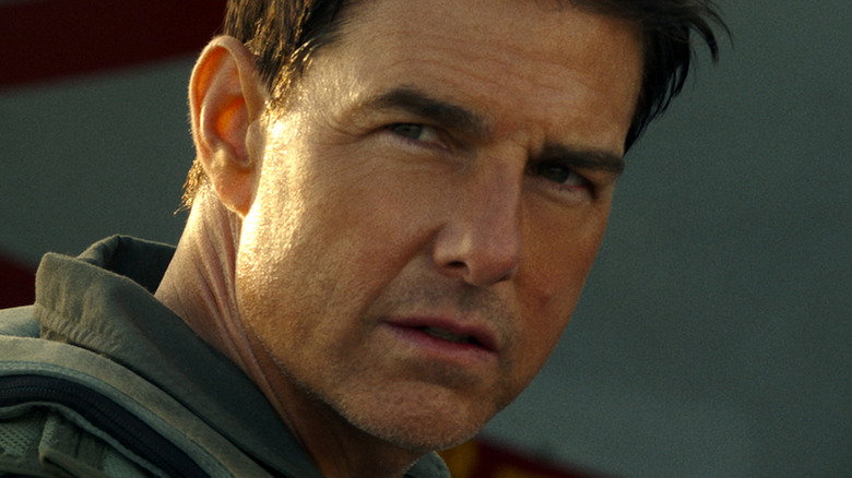 Tom Cruise looking serious