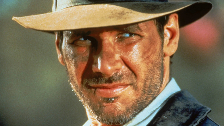 Indiana Jones glares in his hat