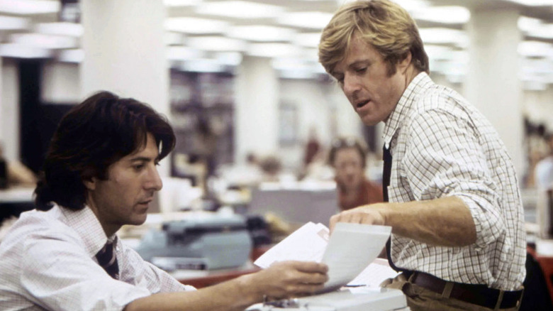 Dustin Hoffman and Robert Redford