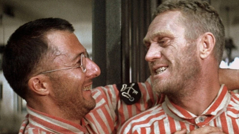 Dustin Hoffman and Steve McQueen