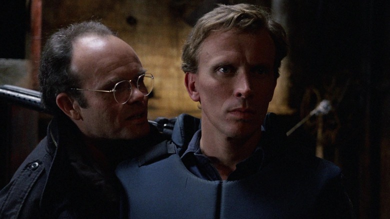 Peter Weller and Kurtwood Smith in RoboCop