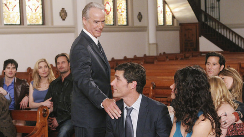 Lost cast in a church