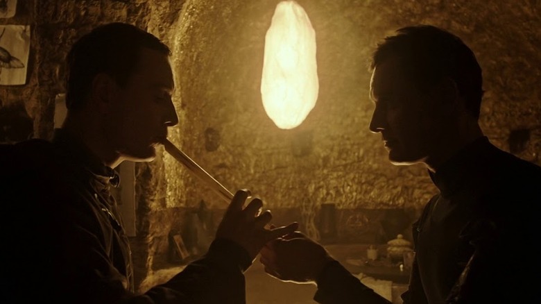 Michael Fassbender as David 8 and Walter One in Alien: Covenant