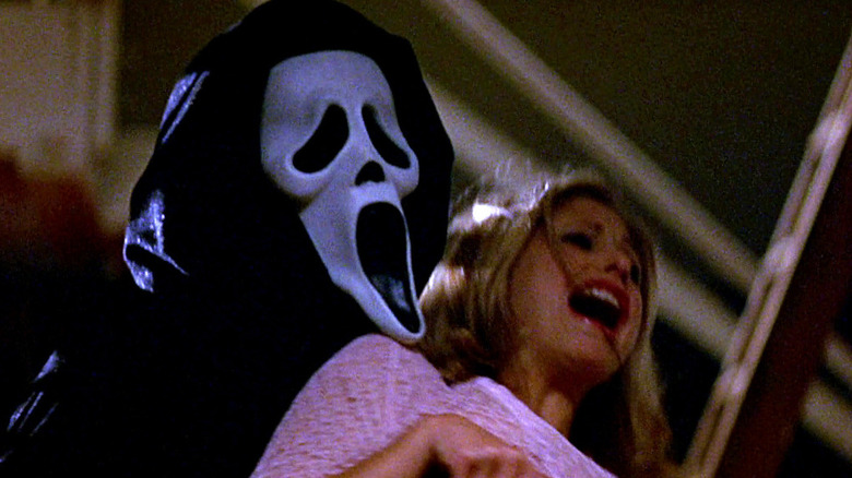 Ghostface attacking victim