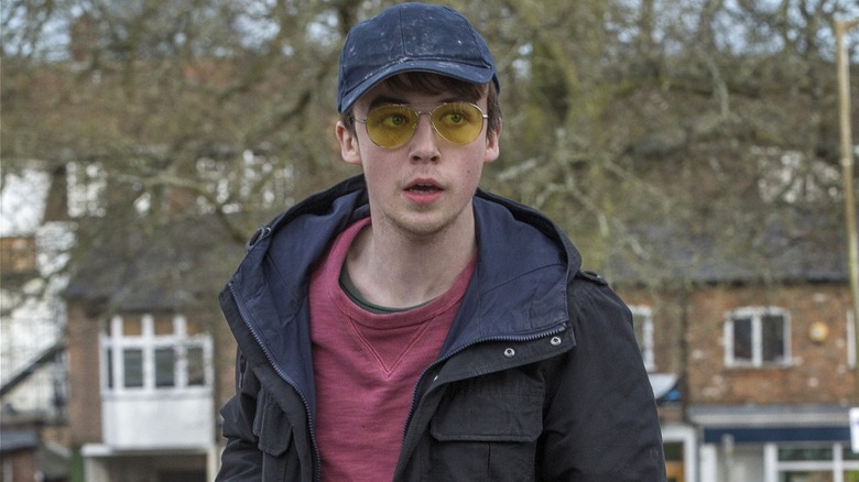 Kenny disguised outside