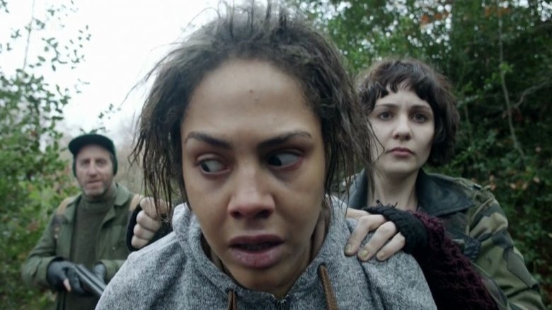 Lenora Crichlow terrified bleary eyed