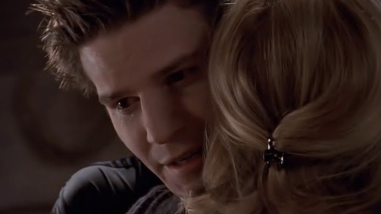 Buffy hugs Angel