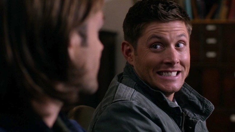 Dean making a face