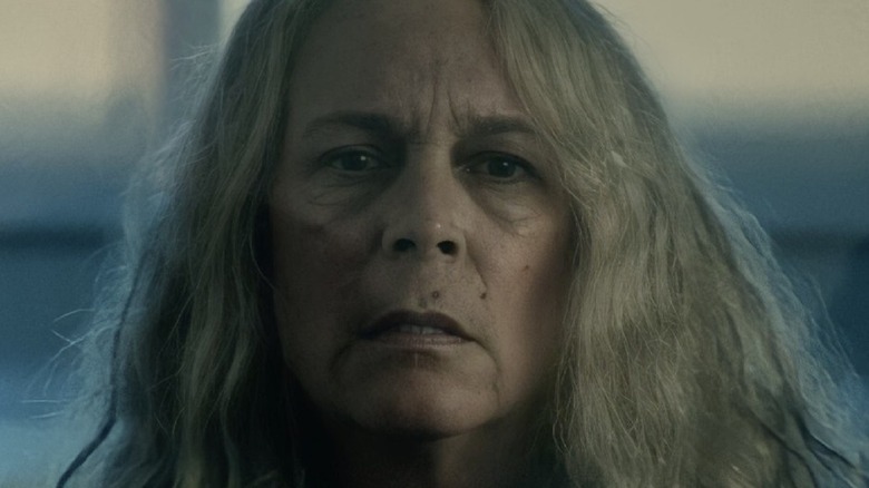 Laurie Strode stares
