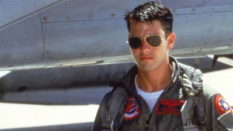 Maverick looks into the distance