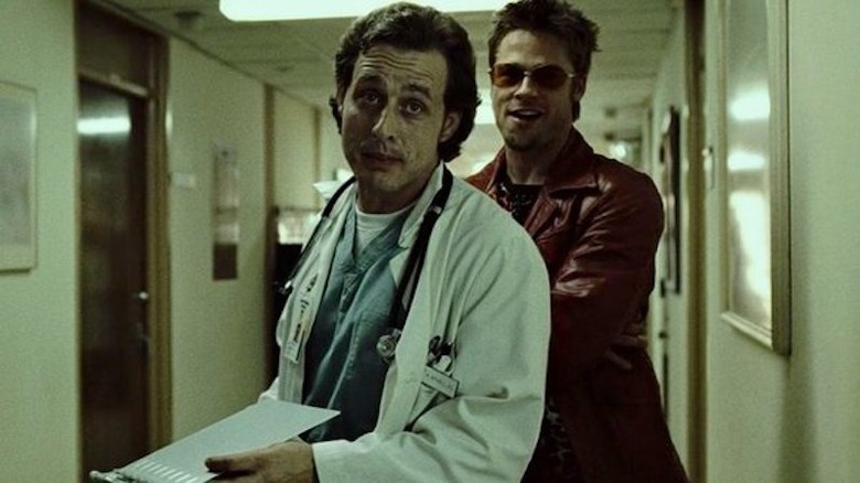 Tyler flashes behind the doctor