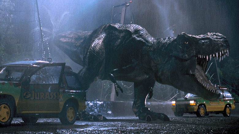 jurassic park t-rex escape