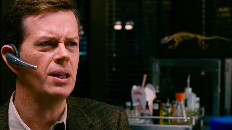 Dr. Connors with lizard skeleton in background
