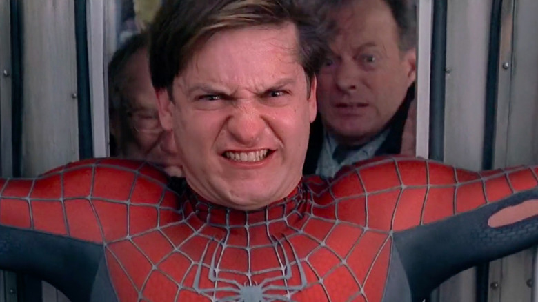 Peter stopping train